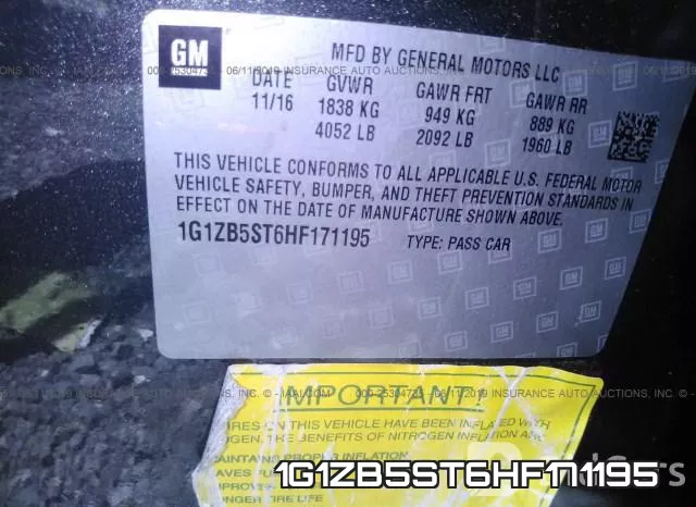 1G1ZB5ST6HF171195 фото 10