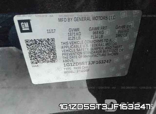1G1ZD5ST3JF163247 фото 9