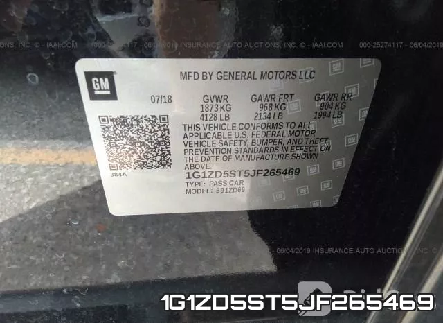 1G1ZD5ST5JF265469 фото 9