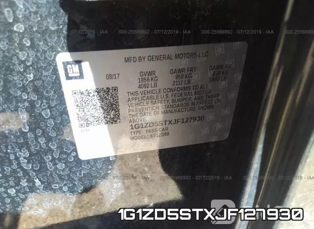 1G1ZD5STXJF127930 фото 8