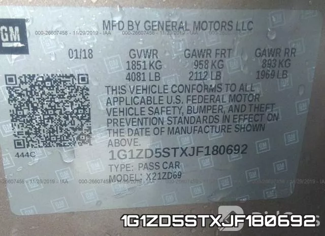1G1ZD5STXJF180692 фото 8