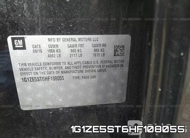 1G1ZE5ST6HF108055 фото 9