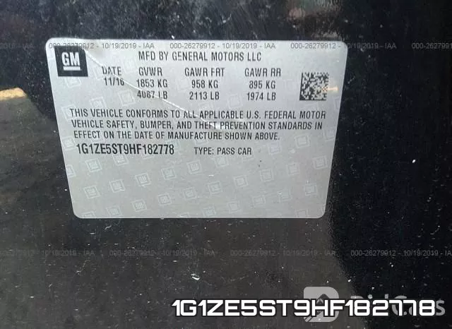 1G1ZE5ST9HF182778 фото 9