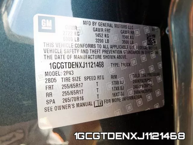 1GCGTDENXJ1121468 фото 2
