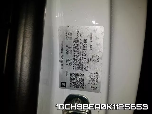1GCHSBEA0K1125653 фото 2