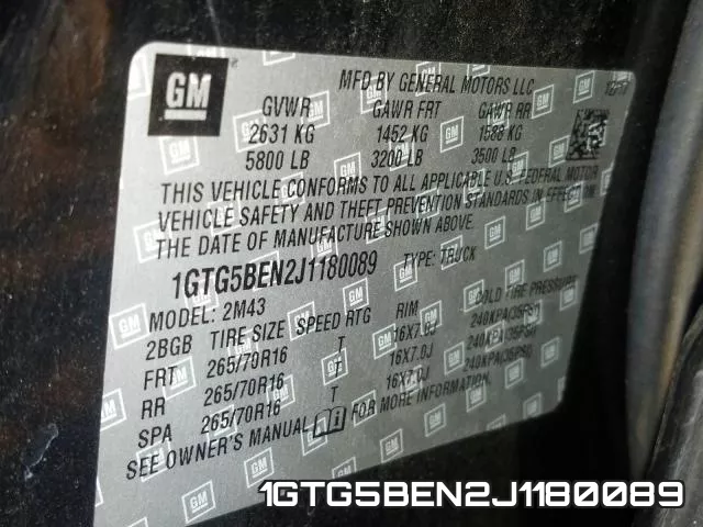1GTG5BEN2J1180089 фото 2