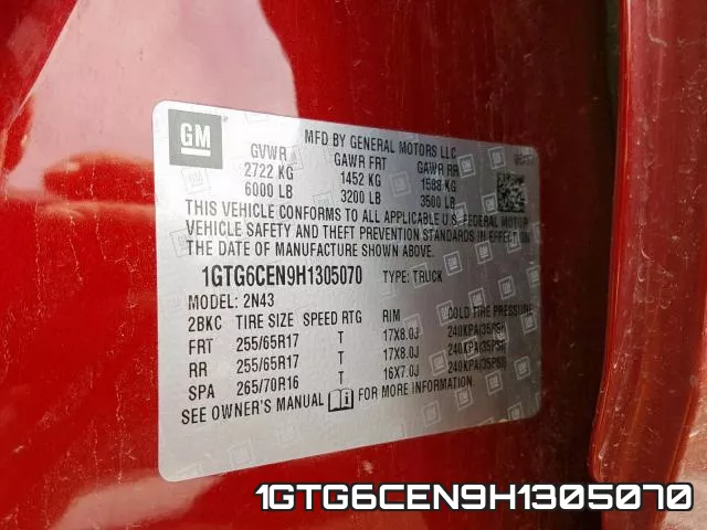 1GTG6CEN9H1305070 фото 2