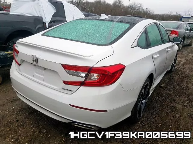 1HGCV1F39KA005699 фото 5