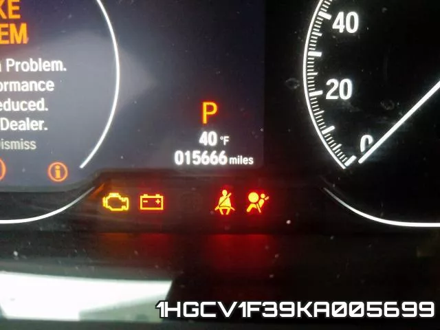 1HGCV1F39KA005699 фото 9