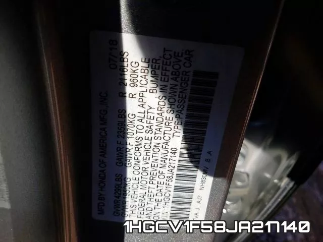 1HGCV1F58JA217140 фото 2
