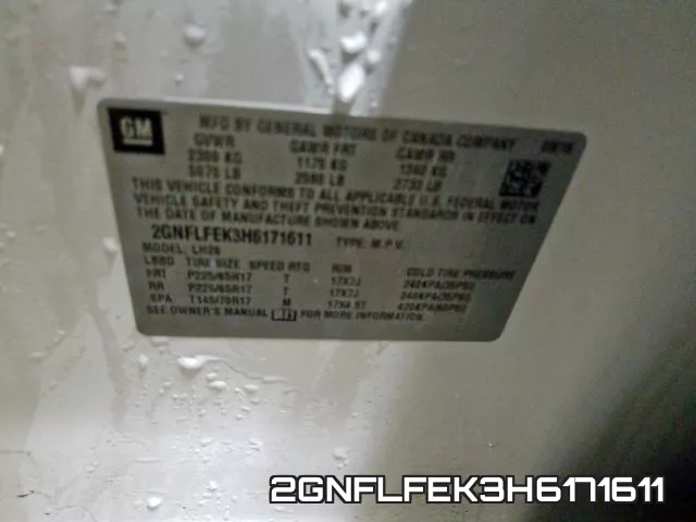 2GNFLFEK3H6171611 фото 2