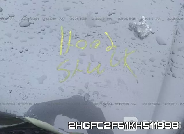 2HGFC2F61KH511998 фото 2