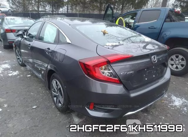 2HGFC2F61KH511998 фото 4