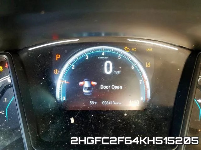 2HGFC2F64KH515205 фото 9