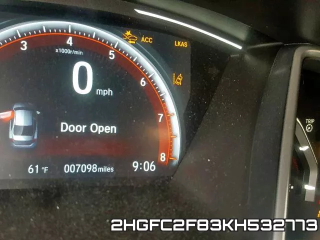 2HGFC2F83KH532773 фото 9