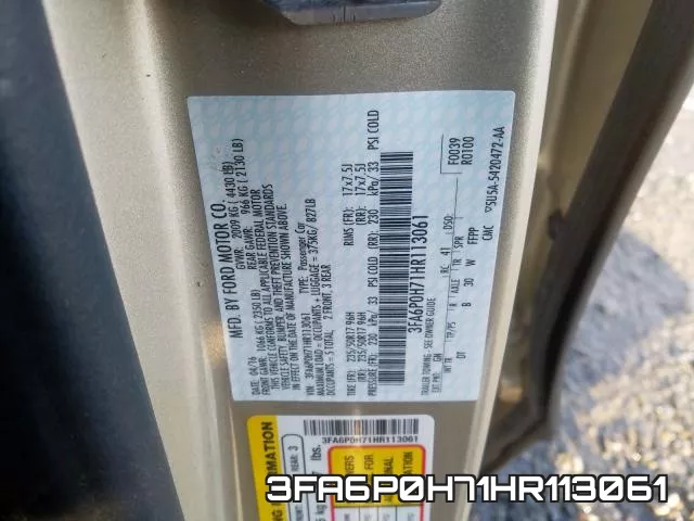 3FA6P0H71HR113061 фото 2