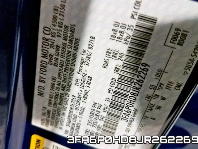 3FA6P0HD8JR262269 фото 2