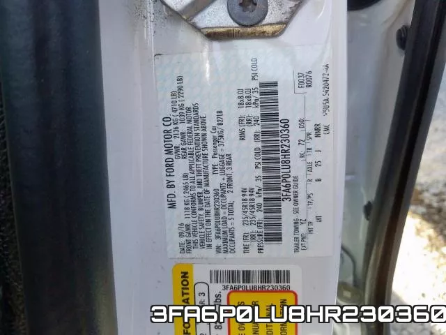 3FA6P0LU8HR230360 фото 2