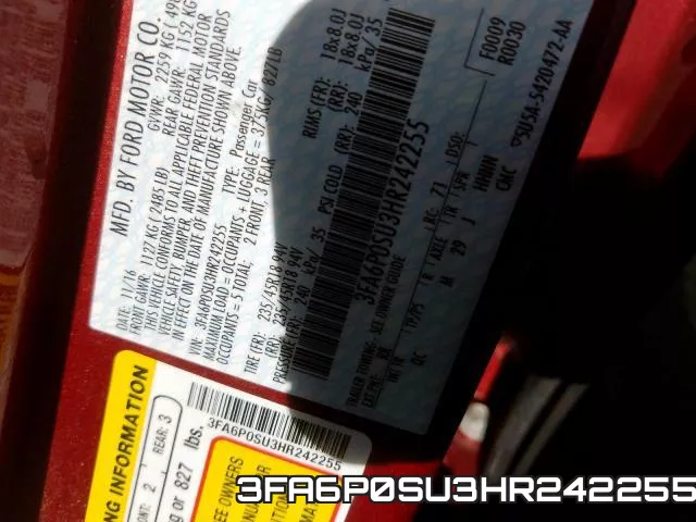 3FA6P0SU3HR242255 фото 2