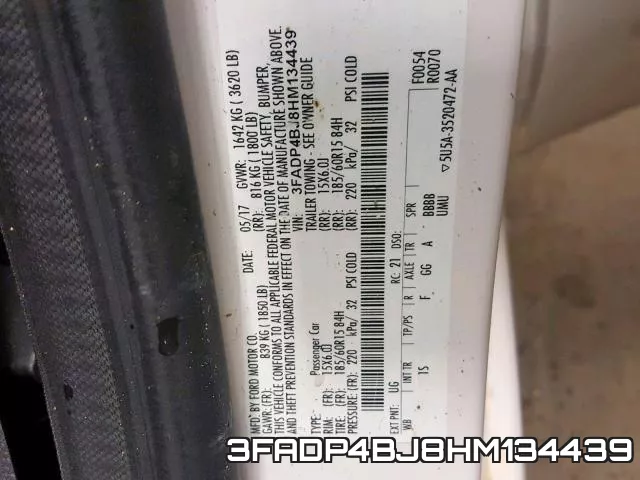 3FADP4BJ8HM134439 фото 2