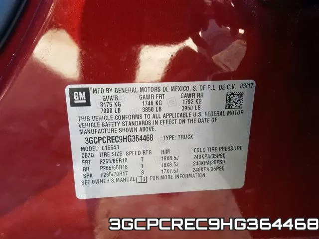 3GCPCREC9HG364468 фото 2