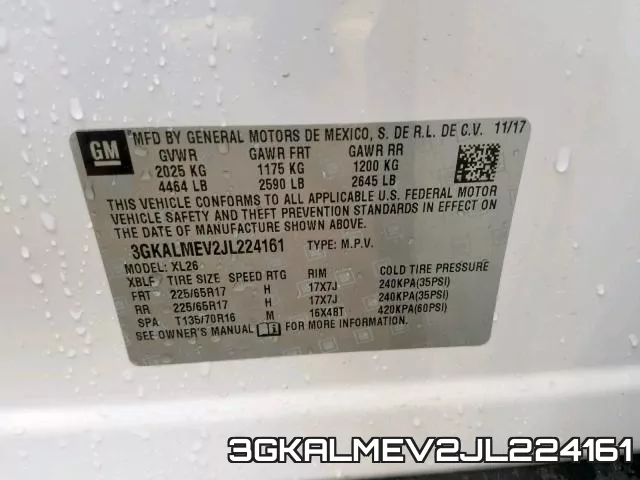 3GKALMEV2JL224161 фото 2