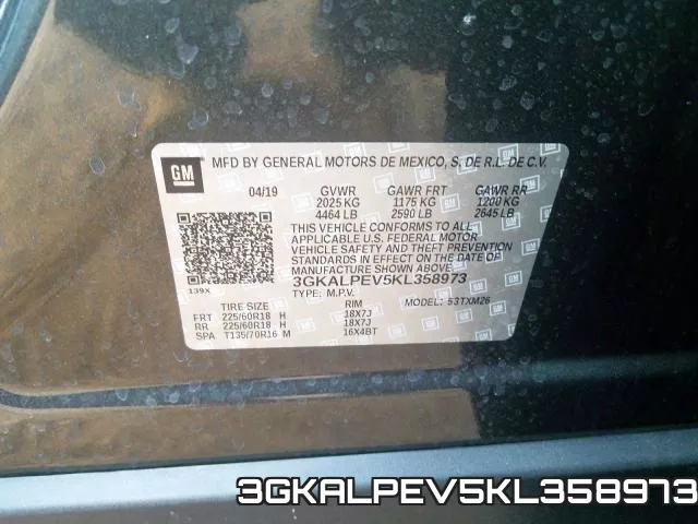 3GKALPEV5KL358973 фото 2