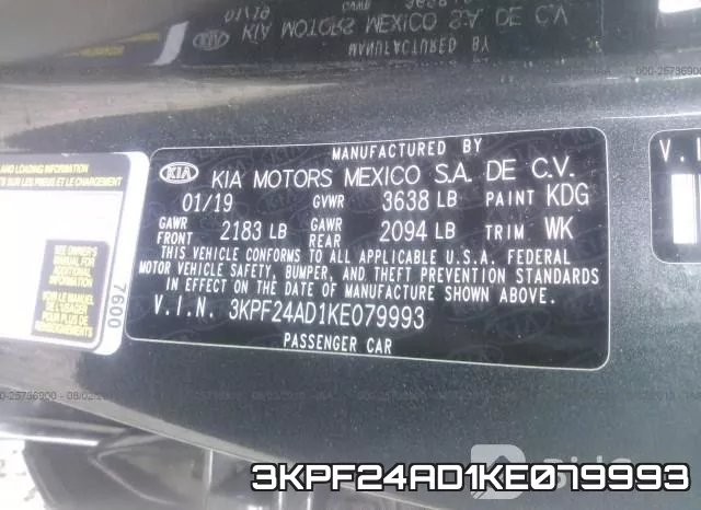3KPF24AD1KE079993 фото 9