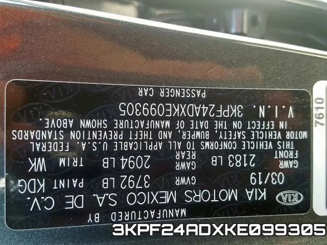 3KPF24ADXKE099305 фото 2