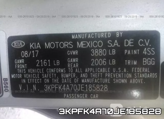 3KPFK4A70JE185828 фото 7
