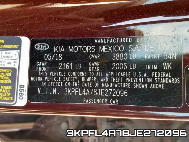 3KPFL4A78JE272096 фото 2