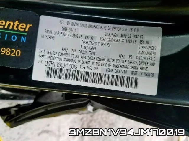 3MZBN1V34JM170019 фото 2