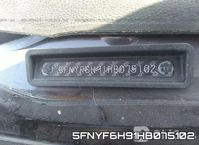 5FNYF6H91HB075102 фото 10