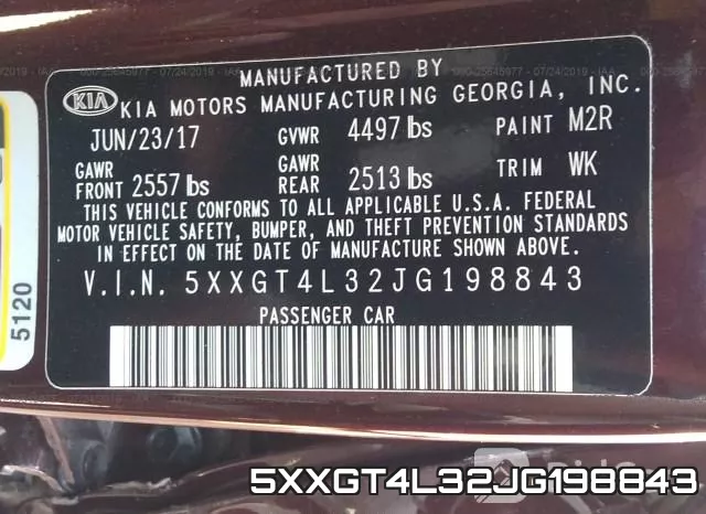 5XXGT4L32JG198843 фото 6