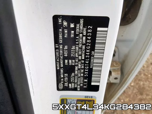 5XXGT4L34KG284382 фото 2