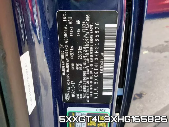 5XXGT4L3XHG165826 фото 2