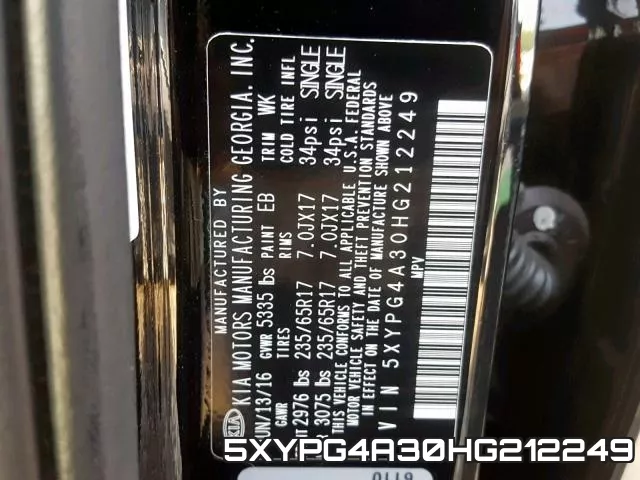 5XYPG4A30HG212249 фото 2