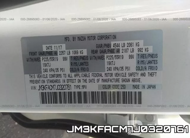 JM3KFACM7J0320761 фото 9