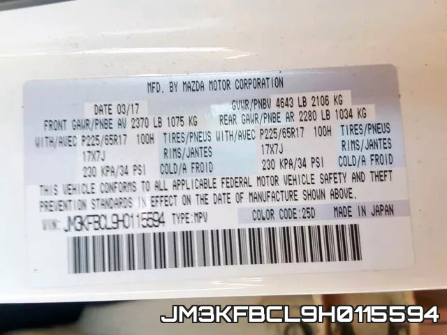 JM3KFBCL9H0115594 фото 2