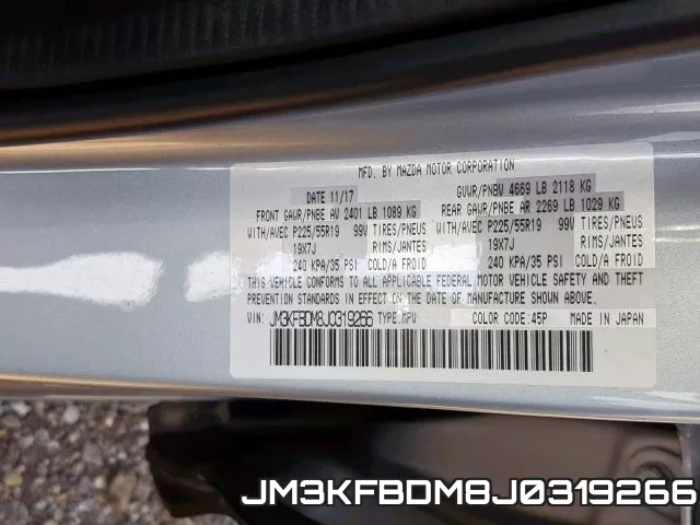 JM3KFBDM8J0319266 фото 2