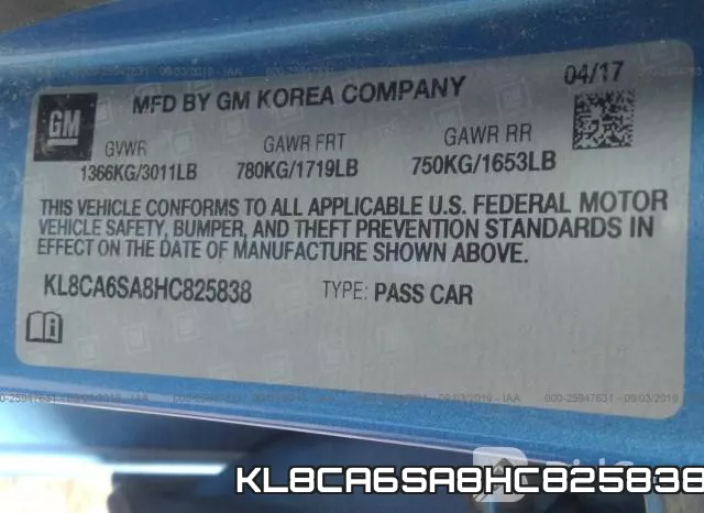 KL8CA6SA8HC825838 фото 6