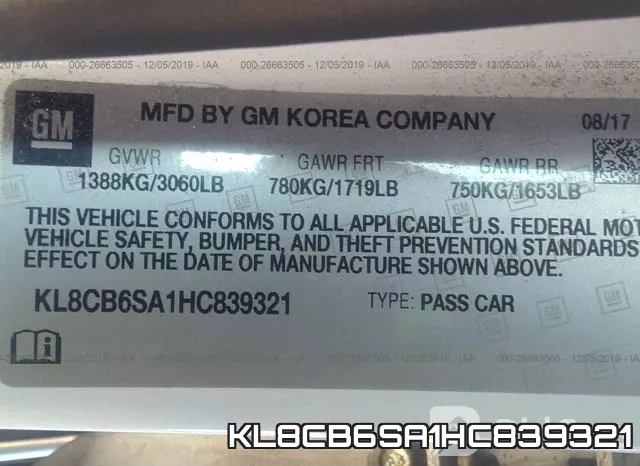 KL8CB6SA1HC839321 фото 10
