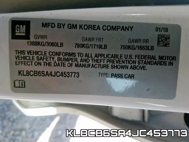 KL8CB6SA4JC453773 фото 2