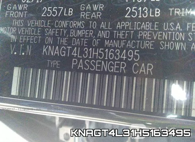 KNAGT4L31H5163495 фото 8