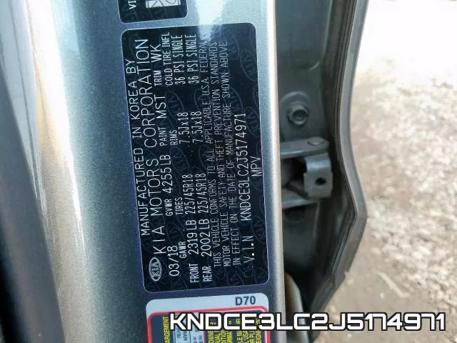 KNDCE3LC2J5174971 фото 2