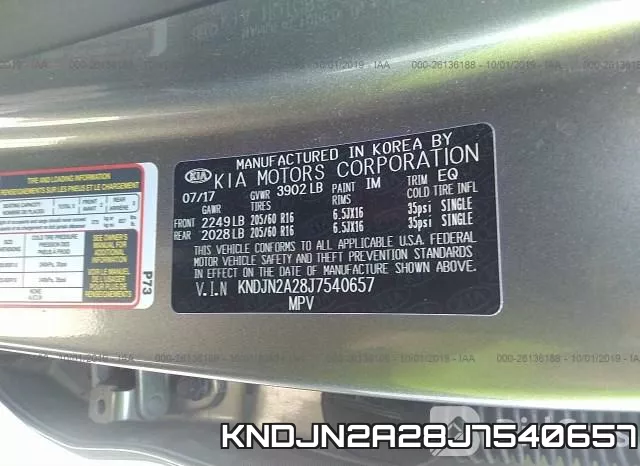 KNDJN2A28J7540657 фото 10