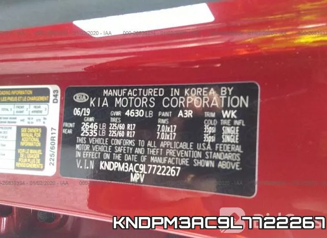 KNDPM3AC9L7722267 фото 9