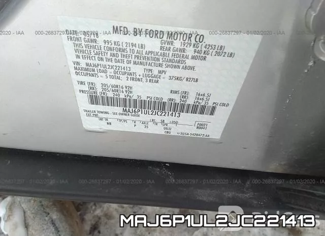 MAJ6P1UL2JC221413 фото 8