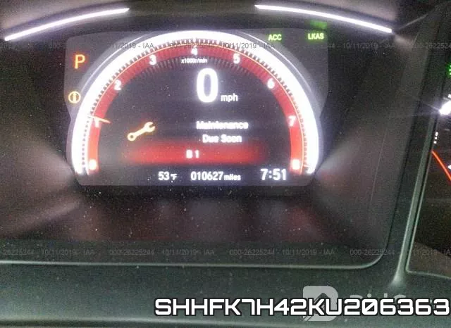 SHHFK7H42KU206363 фото 7