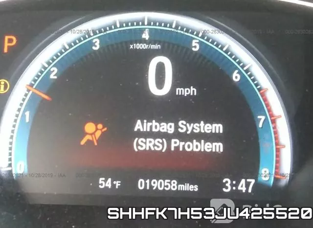 SHHFK7H53JU425520 фото 8